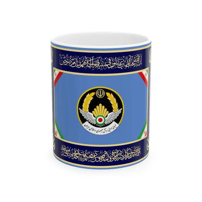 Flag of the Islamic Republic of Iran Air Force (Iran) White Coffee Mug 11oz - Go Mug Yourself