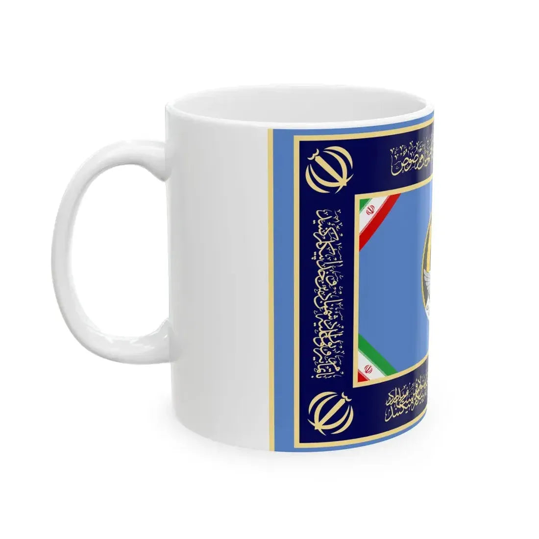 Flag of the Islamic Republic of Iran Air Force (Iran) White Coffee Mug - Go Mug Yourself