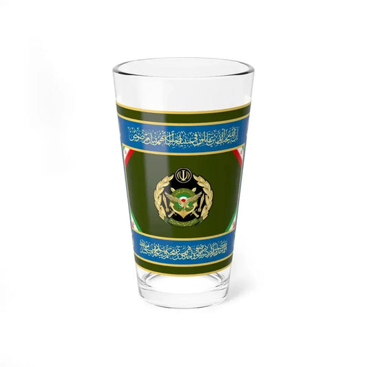 Flag of the Islamic Republic of Iran Army (Iran) Pint Glass 16oz 16oz - Go Mug Yourself