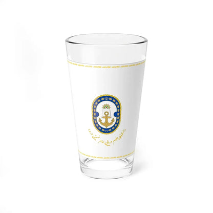 Flag of the Islamic Republic of Iran Naval Sciences University (Iran) Pint Glass 16oz 16oz - Go Mug Yourself