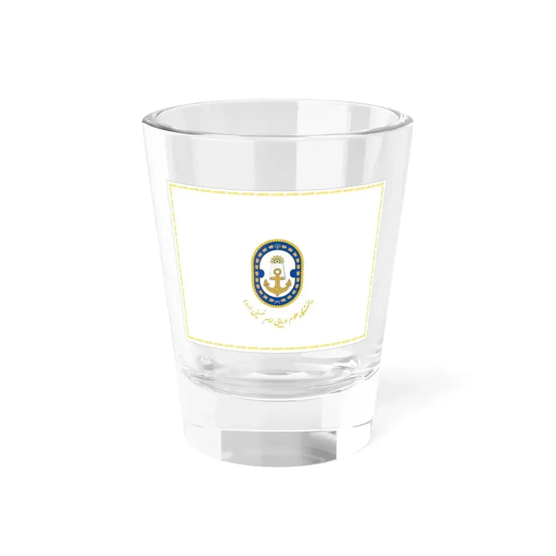 Flag of the Islamic Republic of Iran Naval Sciences University (Iran) Shot Glass 1.5oz 1.5oz - Go Mug Yourself