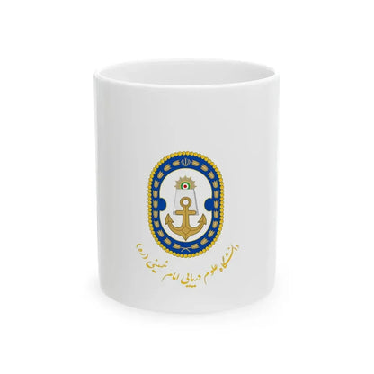 Flag of the Islamic Republic of Iran Naval Sciences University (Iran) White Coffee Mug 11oz - Go Mug Yourself