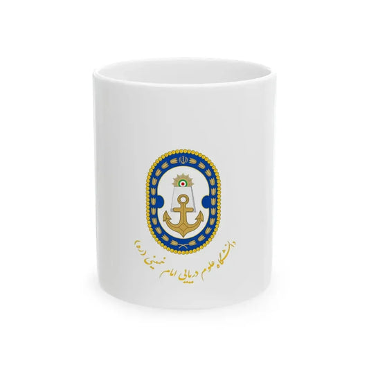 Flag of the Islamic Republic of Iran Naval Sciences University (Iran) White Coffee Mug 11oz - Go Mug Yourself