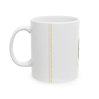 Flag of the Islamic Republic of Iran Naval Sciences University (Iran) White Coffee Mug - Go Mug Yourself