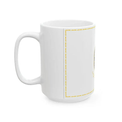 Flag of the Islamic Republic of Iran Naval Sciences University (Iran) White Coffee Mug - Go Mug Yourself
