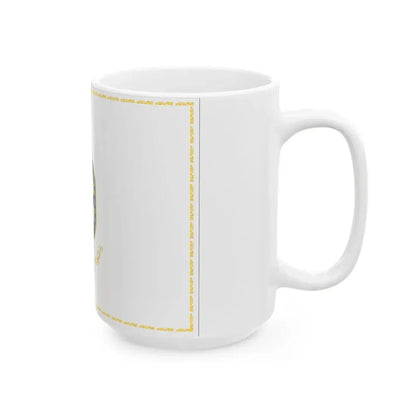 Flag of the Islamic Republic of Iran Naval Sciences University (Iran) White Coffee Mug - Go Mug Yourself
