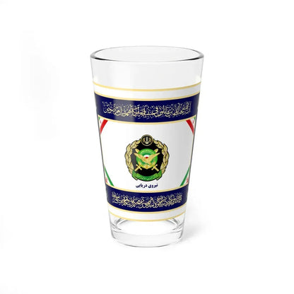 Flag of the Islamic Republic of Iran Navy of Army (Iran) Pint Glass 16oz 16oz - Go Mug Yourself