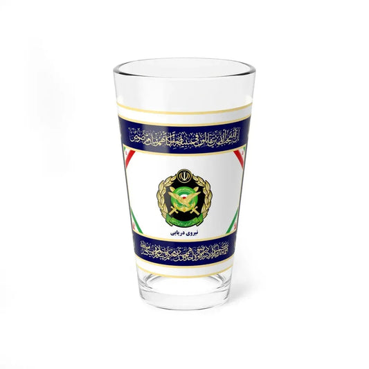 Flag of the Islamic Republic of Iran Navy of Army (Iran) Pint Glass 16oz 16oz - Go Mug Yourself