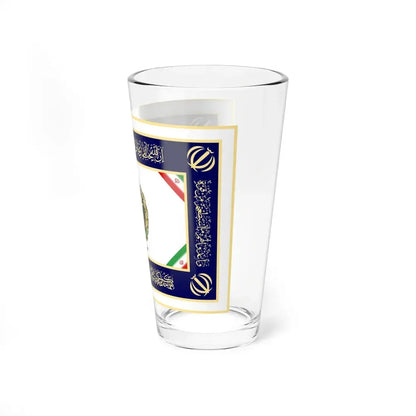 Flag of the Islamic Republic of Iran Navy of Army (Iran) Pint Glass 16oz - Go Mug Yourself