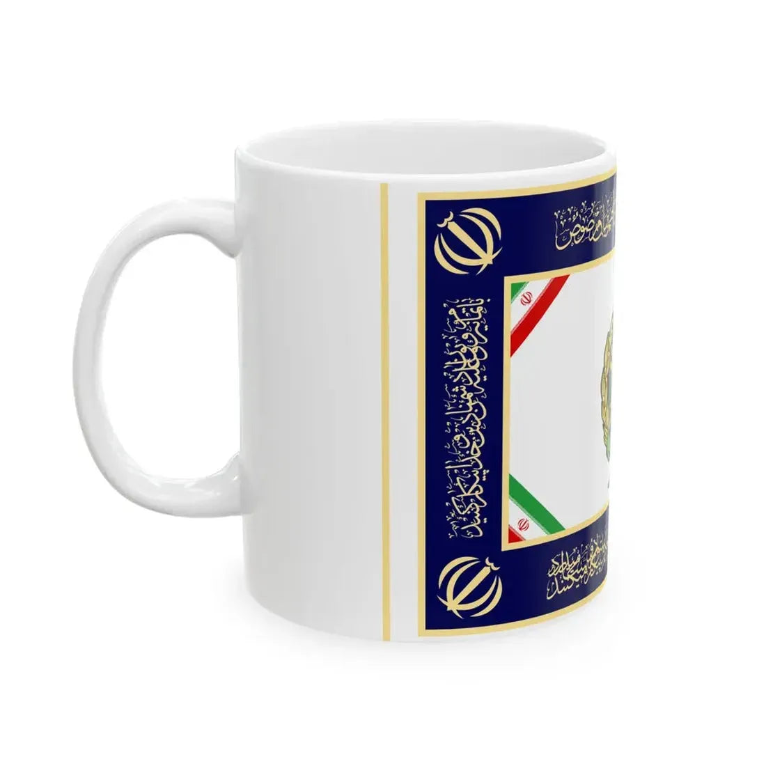 Flag of the Islamic Republic of Iran Navy of Army (Iran) White Coffee Mug - Go Mug Yourself