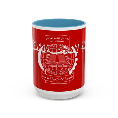 Flag of the Islamic Salvation Front - Accent Coffee Mug 15oz Light Blue - Go Mug Yourself