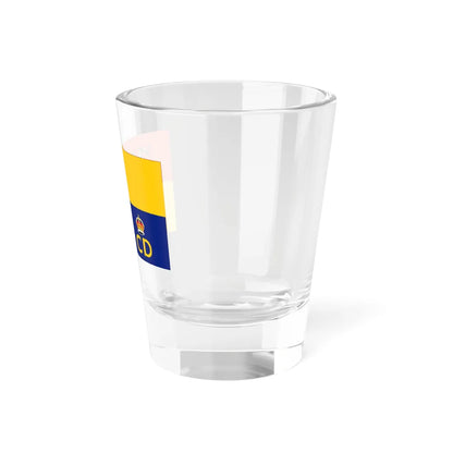 Flag of the Isle of Man Civil Defence Service (United Kingdom) Shot Glass 1.5oz - Go Mug Yourself