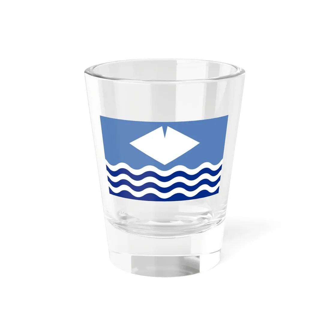 Flag of the Isle of Wight (England) Shot Glass 1.5oz 1.5oz - Go Mug Yourself