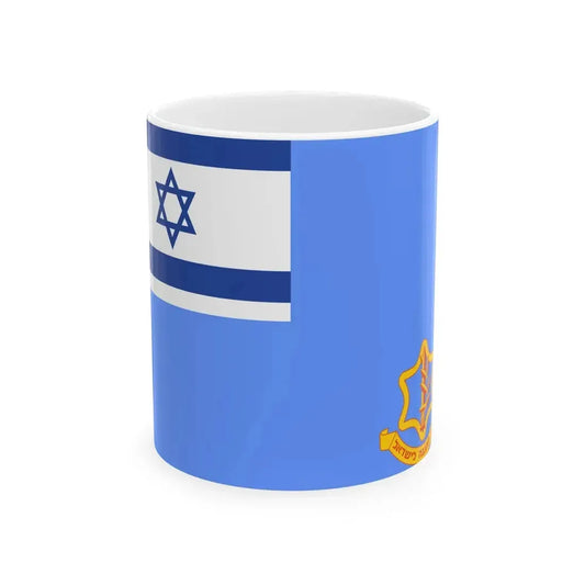 Flag of the Israel Defense Forces (Israel) White Coffee Mug 11oz - Go Mug Yourself