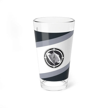 Flag of the Israeli Army Land Arm Gray (Israel) Pint Glass 16oz 16oz - Go Mug Yourself