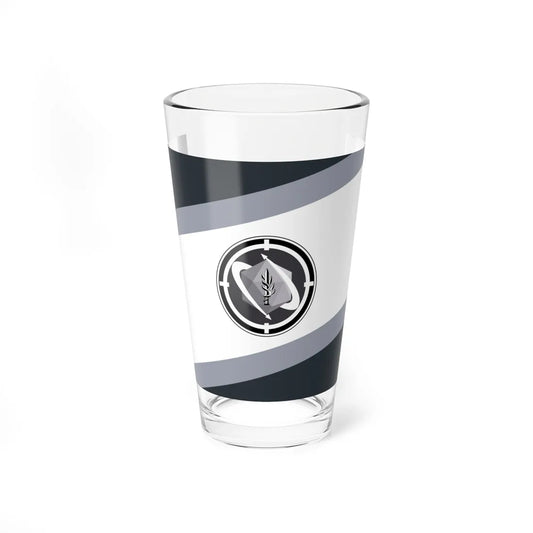 Flag of the Israeli Army Land Arm Gray (Israel) Pint Glass 16oz 16oz - Go Mug Yourself
