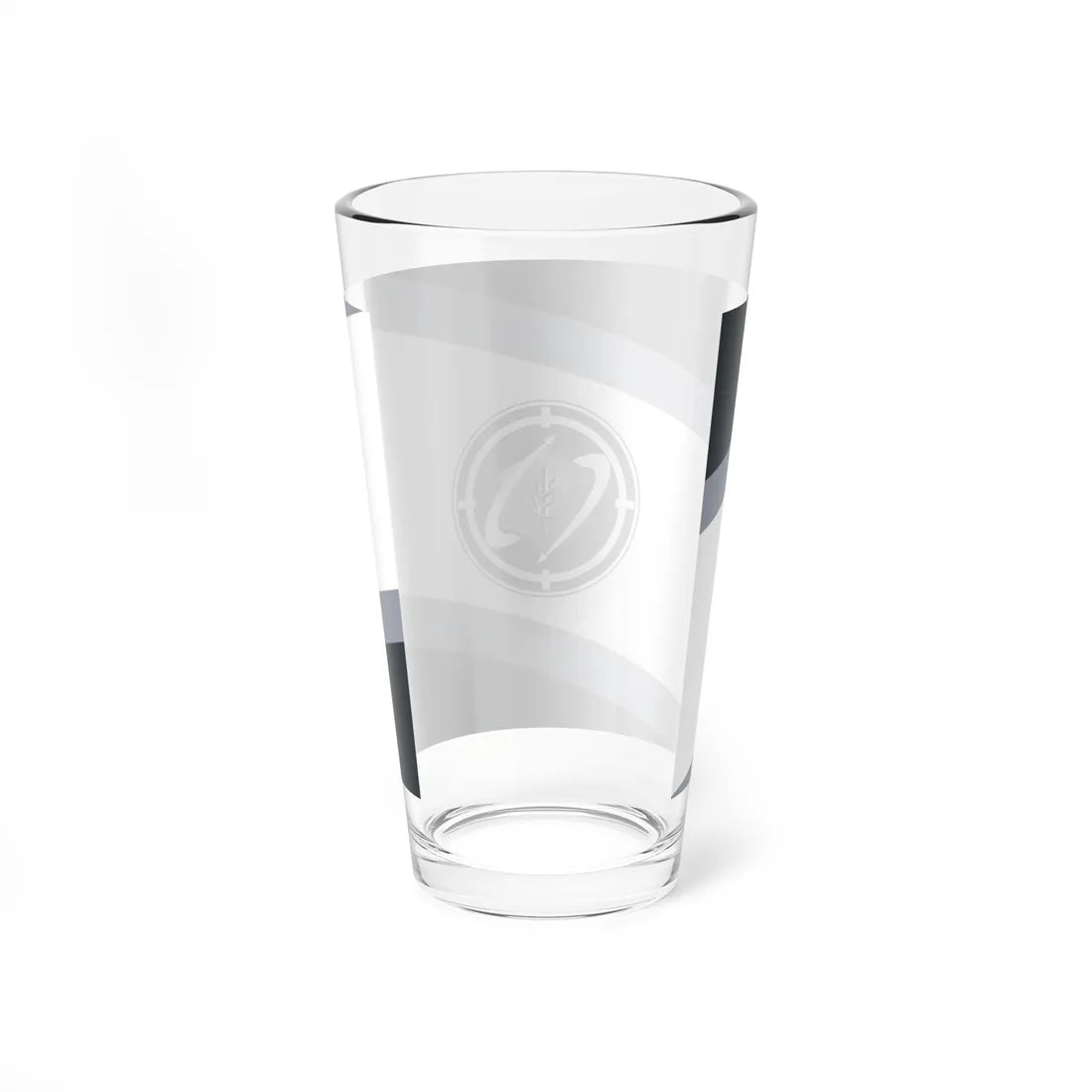 Flag of the Israeli Army Land Arm Gray (Israel) Pint Glass 16oz - Go Mug Yourself