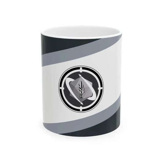 Flag of the Israeli Army Land Arm Gray (Israel) White Coffee Mug 11oz - Go Mug Yourself