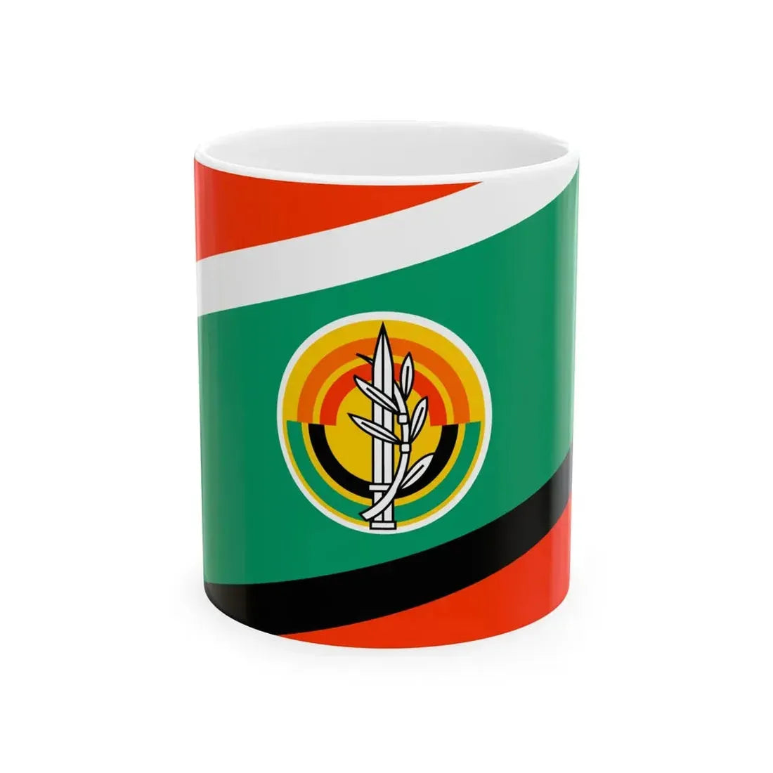 Flag of the Israeli Army Land Arm (Israel) White Coffee Mug 11oz - Go Mug Yourself