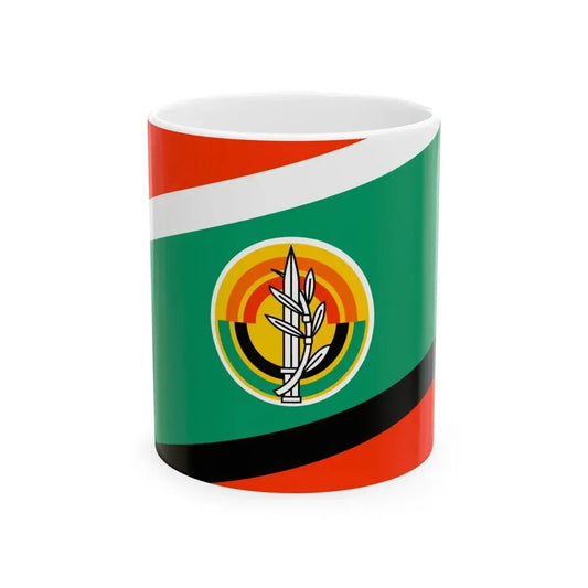 Flag of the Israeli Army Land Arm (Israel) White Coffee Mug 11oz - Go Mug Yourself
