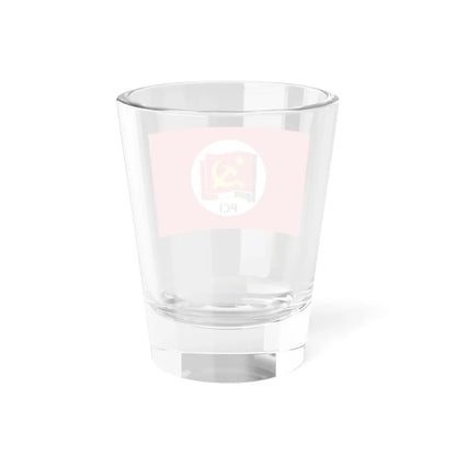 Flag of the Italian Communist Party 2016 (Italy) Shot Glass 1.5oz - Go Mug Yourself