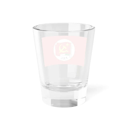 Flag of the Italian Communist Party variant (Italy) Shot Glass 1.5oz - Go Mug Yourself