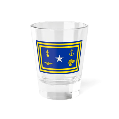 Flag of the Italian Defence minister (Italy) Shot Glass 1.5oz 1.5oz - Go Mug Yourself