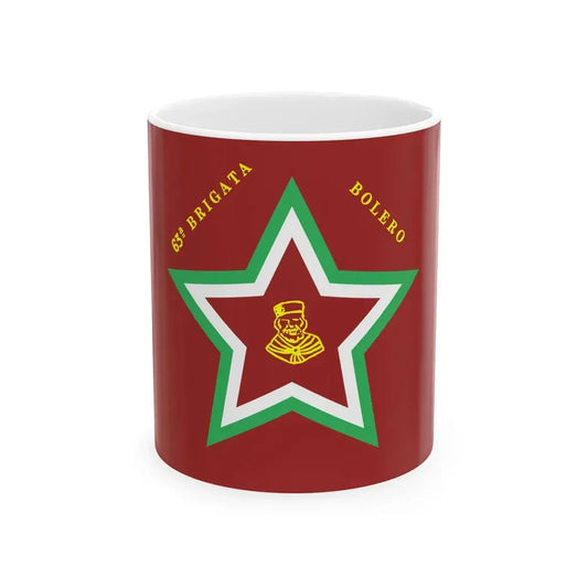 Flag of the Italian Partisan 63rd Brigade (Italy) White Coffee Mug 11oz - Go Mug Yourself