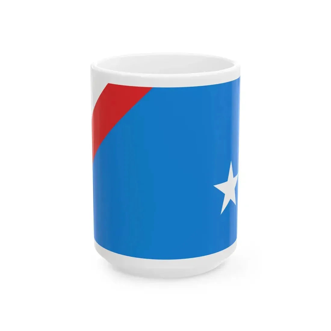 Flag of the Italian Partisan Republic of Ossola (Italy) White Coffee Mug 15oz - Go Mug Yourself