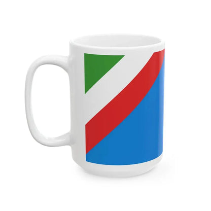 Flag of the Italian Partisan Republic of Ossola (Italy) White Coffee Mug - Go Mug Yourself