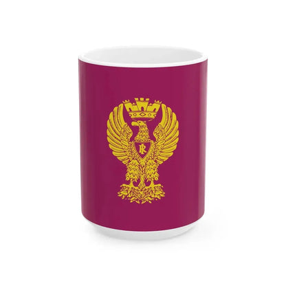 Flag of the Italian police force (Italy) White Coffee Mug 15oz - Go Mug Yourself