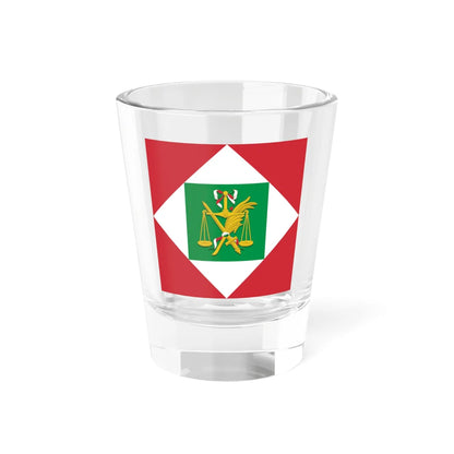 Flag of the Italian Republic Napoleonic with coat of arms (Italy) Shot Glass 1.5oz 1.5oz - Go Mug Yourself