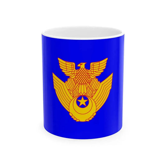 Flag of the Japan Air Self-Defense Force 1972-2001 (Japan) White Coffee Mug 11oz - Go Mug Yourself
