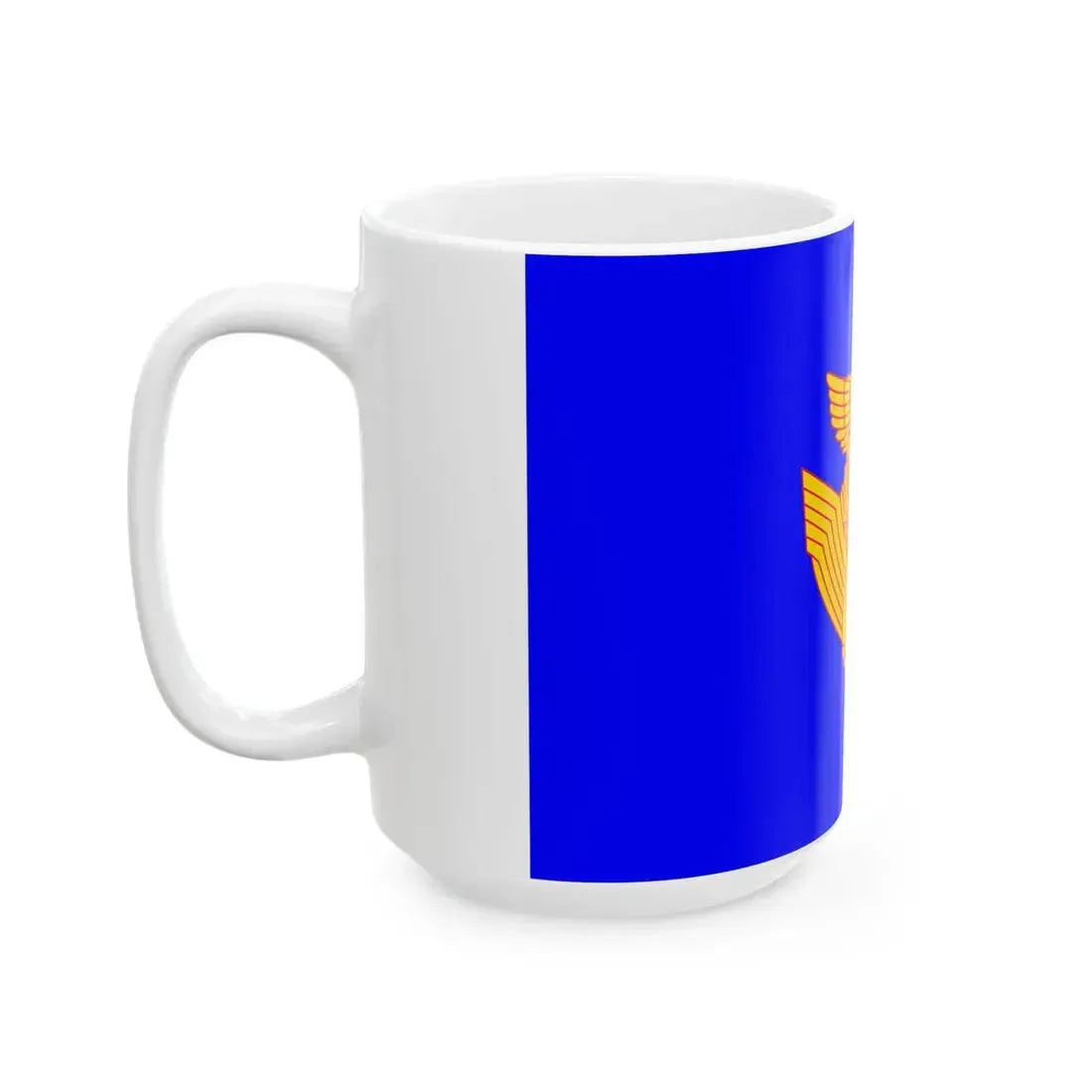 Flag of the Japan Air Self-Defense Force 1972-2001 (Japan) White Coffee Mug - Go Mug Yourself