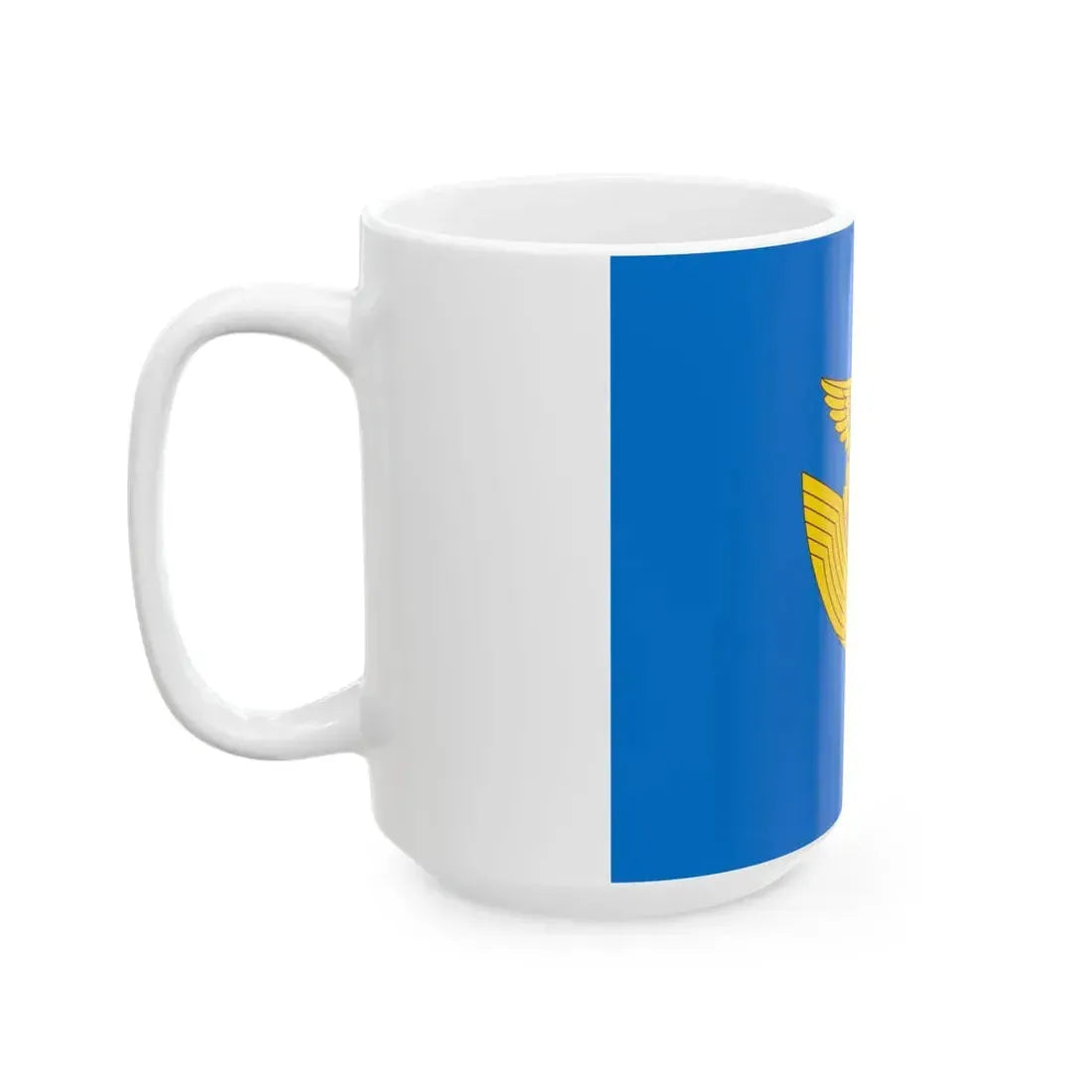Flag of the Japan Air Self-Defense Force (Japan) White Coffee Mug - Go Mug Yourself