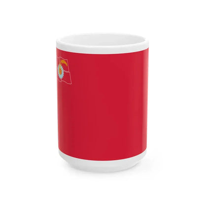 Flag of the Japanese Communist Party (Japan) White Coffee Mug 15oz - Go Mug Yourself