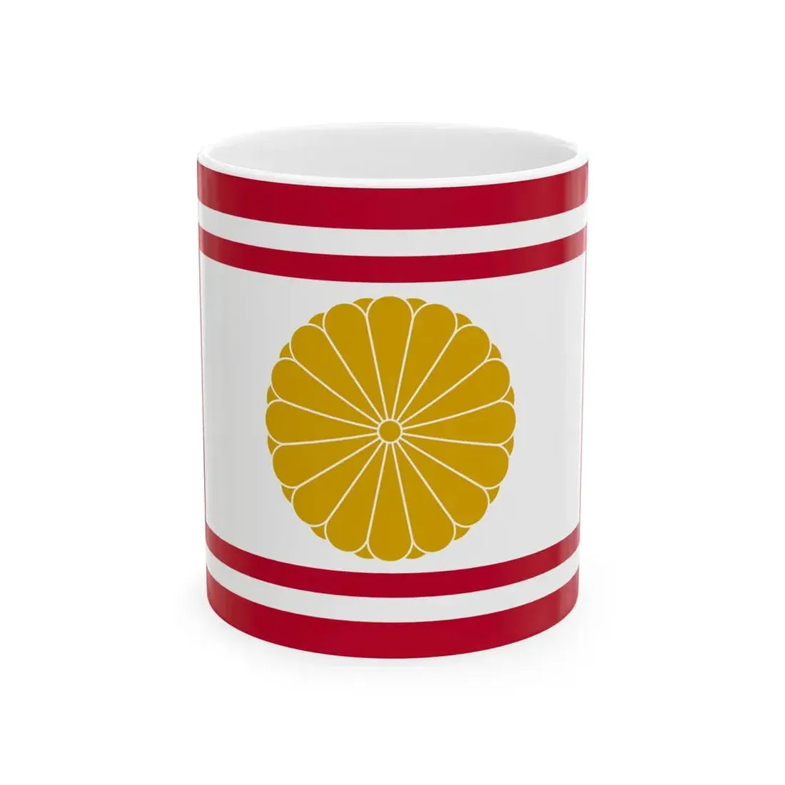 Flag of the Japanese Crown Prince (Japan) White Coffee Mug 11oz - Go Mug Yourself