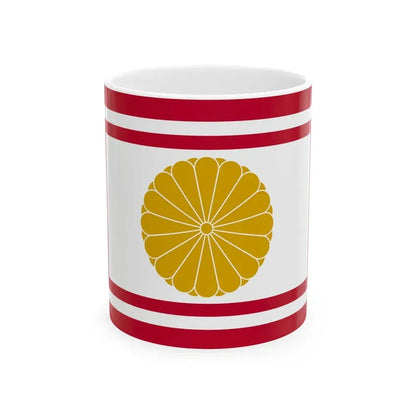 Flag of the Japanese Crown Prince (Japan) White Coffee Mug 11oz - Go Mug Yourself