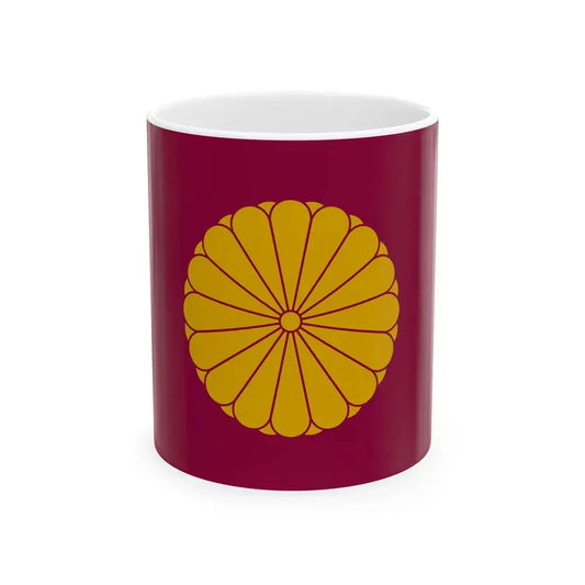 Flag of the Japanese Emperor Emeritus (Japan) White Coffee Mug 11oz - Go Mug Yourself