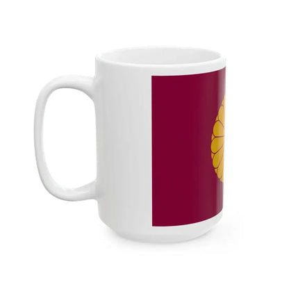 Flag of the Japanese Emperor Emeritus (Japan) White Coffee Mug - Go Mug Yourself