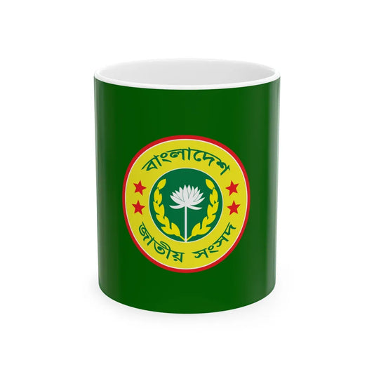 Flag of the Jatiya Sangsad (Bangladesh) White Coffee Mug 11oz - Go Mug Yourself