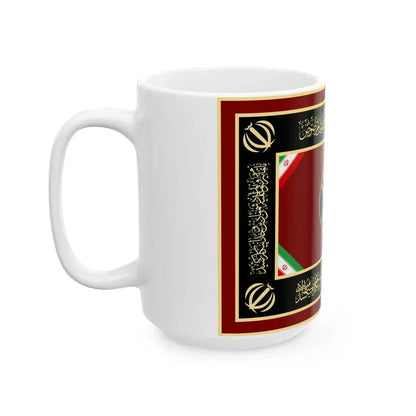 Flag of the Joint Staff of the Islamic Republic of Iran Army (Iran) White Coffee Mug - Go Mug Yourself