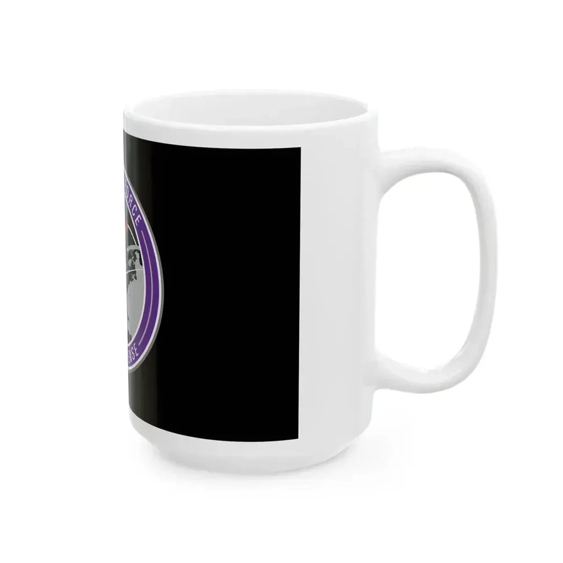 Flag of the Joint Task ForceSpace Defense (United States) White Coffee Mug - Go Mug Yourself