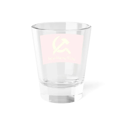 Flag of the Jordanian Communist Party (Jordan) Shot Glass 1.5oz - Go Mug Yourself