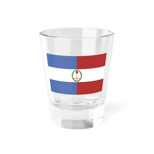 Flag of the Jordanist rebellion 1870s (Argentina) Shot Glass 1.5oz 1.5oz - Go Mug Yourself