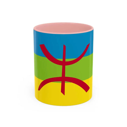 Flag of The Kabyle people Berber flag - Accent Coffee Mug 11oz Pink - Go Mug Yourself