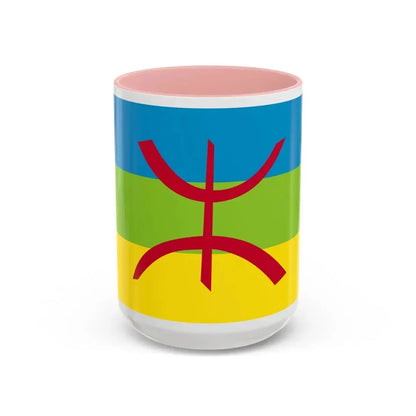Flag of The Kabyle people Berber flag - Accent Coffee Mug 15oz Pink - Go Mug Yourself