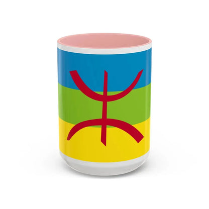 Flag of The Kabyle people Berber flag - Accent Coffee Mug 15oz Pink - Go Mug Yourself