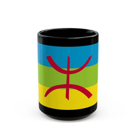 Flag of The Kabyle people Berber flag - Black Coffee Mug-15oz-Go Mug Yourself