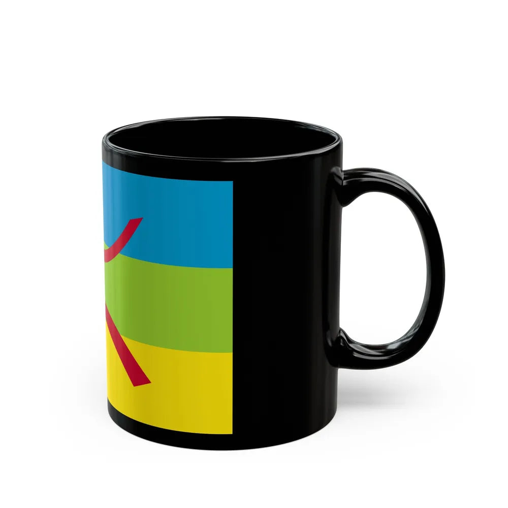 Flag of The Kabyle people Berber flag - Black Coffee Mug-Go Mug Yourself